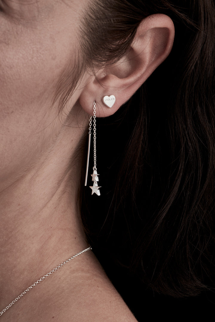 Stolen Girlfriends Stolen Heart Earrings | Silver