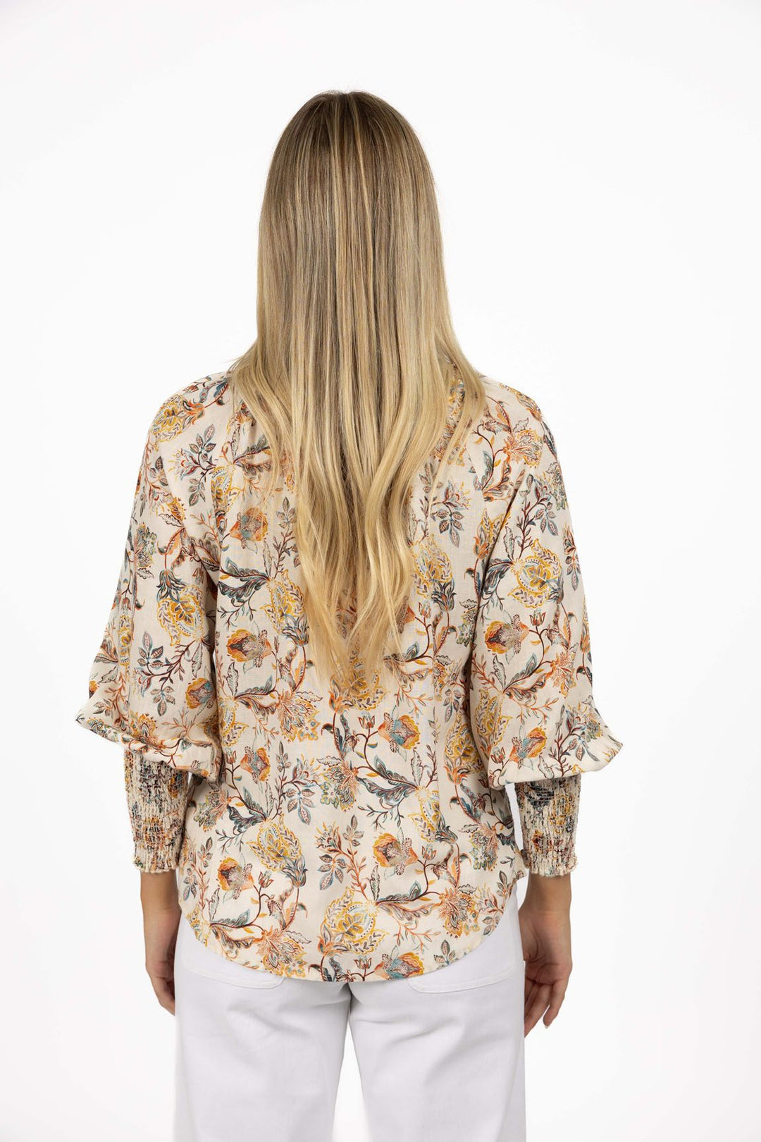 Humidity Frances Blouse | Kaffir Lilly Print