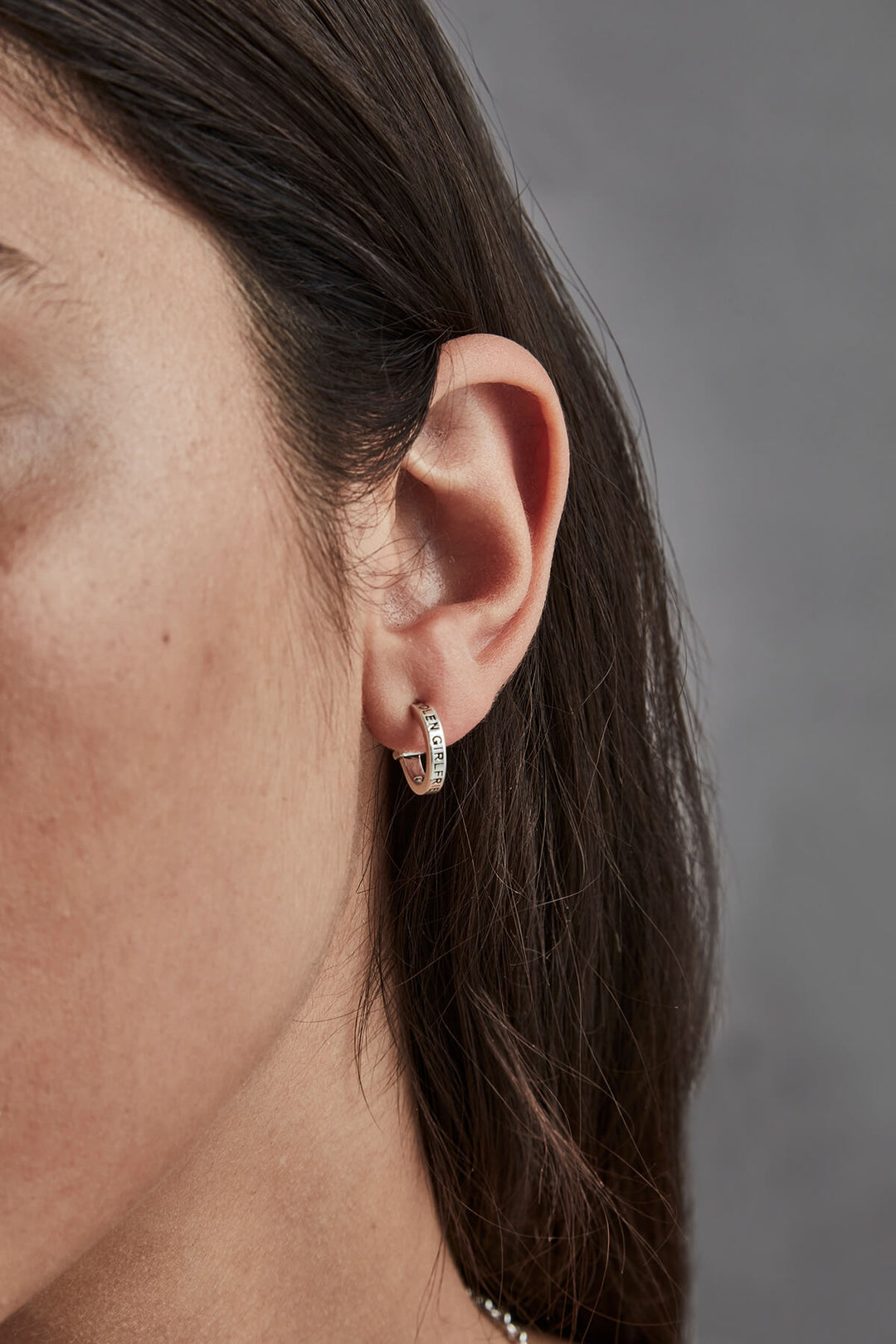 Stolen Girlfriends Clean Logo Hoops | Silver