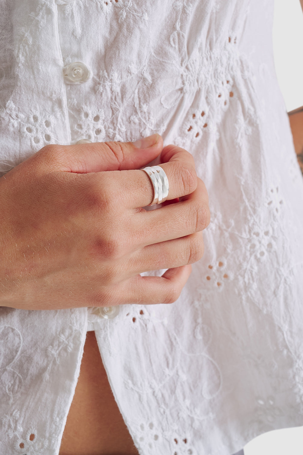 Brie Leon Sloane Ring | Silver