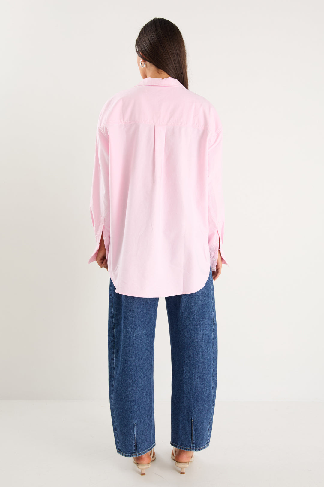 Stories Be Told Signature Oversized Boyfriend Shirt | Pink Oxford