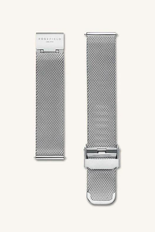 Rosefield Women's Mercer Mesh Strap | Silver