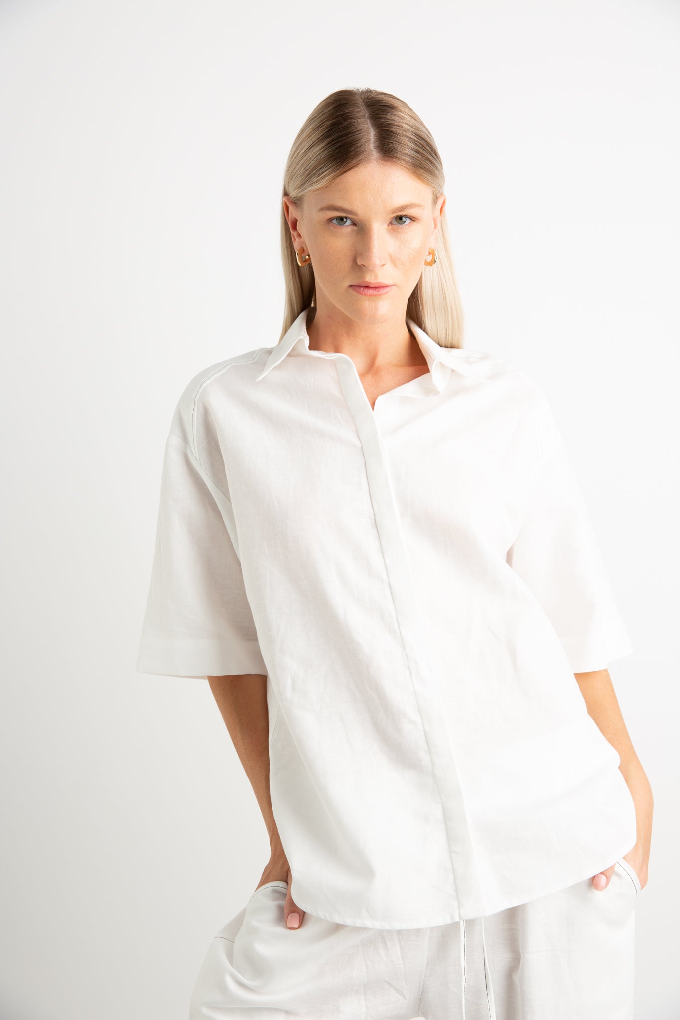 Nyne Fallon Shirt - White
