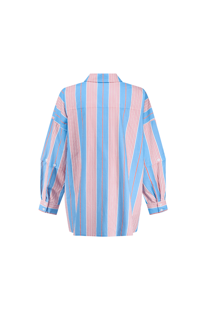 Commonplace Essentials Eastern Shirt | Baby Blue & Pink