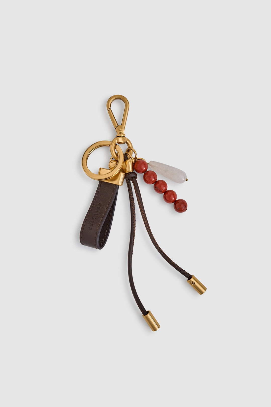 Brie Leon Fia Key Charm | Chocolate