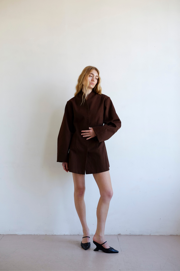 Commonplace Essentials Bowery Dress | Choc