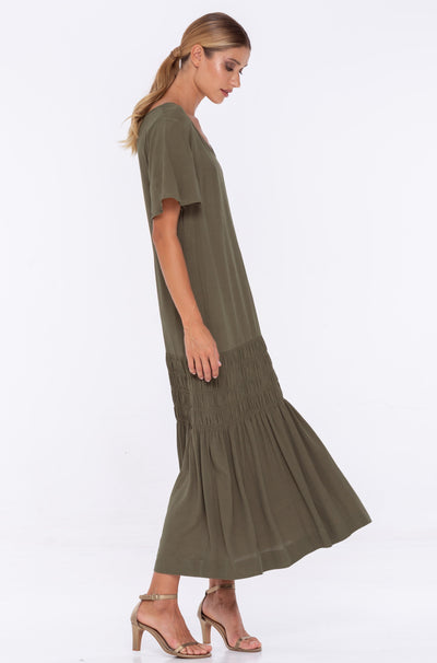 Blak Through The Night Dress - Fern