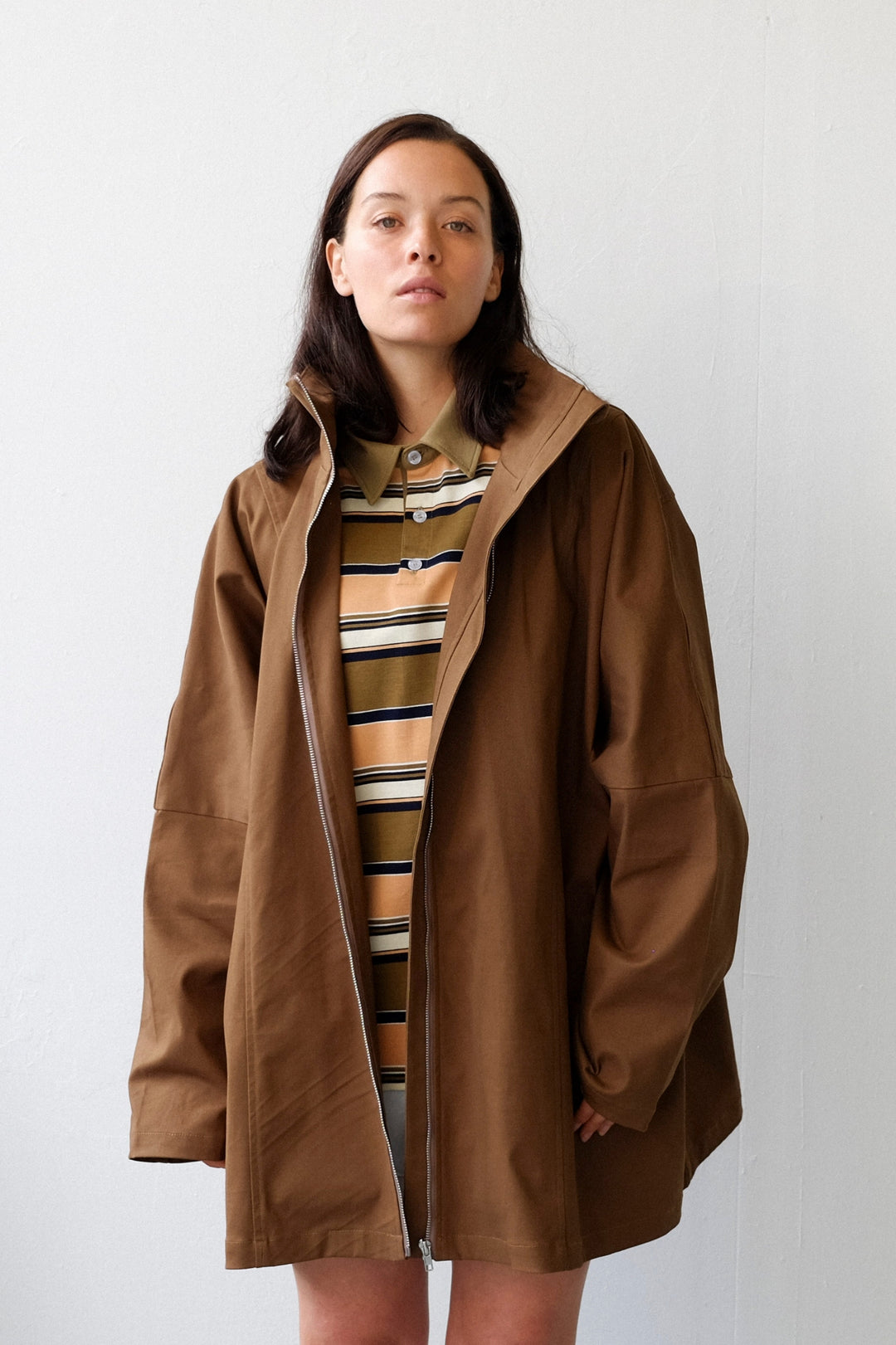 Commonplace Essentials City Twill Jacket | Coffee