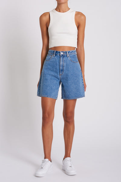 Abrand Carrie Denim Shorts