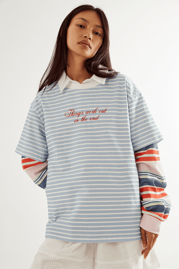 Commonplace Essentials Morale T-Shirt | Baby Blue