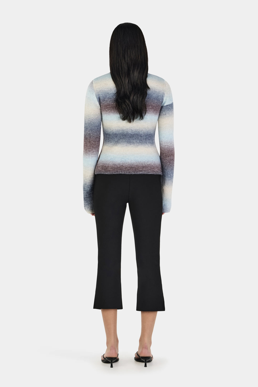 Ownley Alegra Asym Cardi | Cocoa Gradient