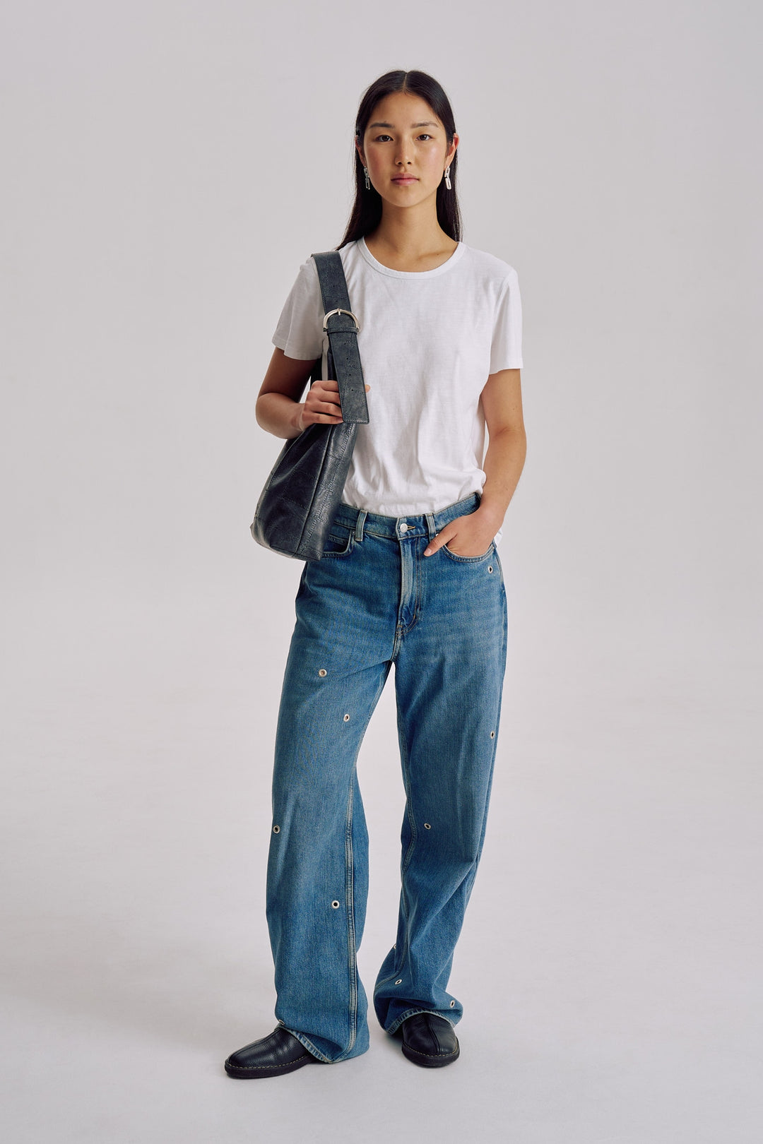 Brie Leon Anya Tote | Charcoal Patchwork