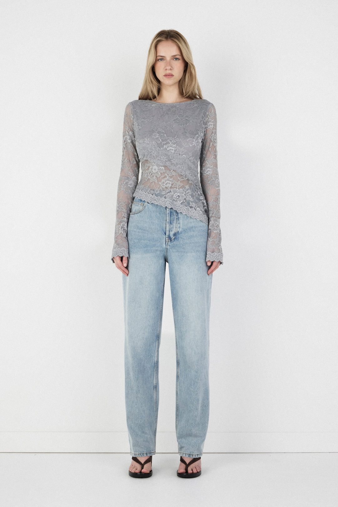 Ownley Avery Top | Grey
