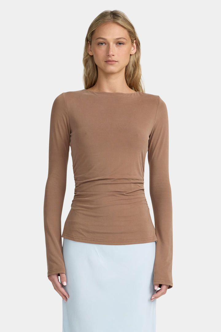 Ownley Azalea Top | Toffee