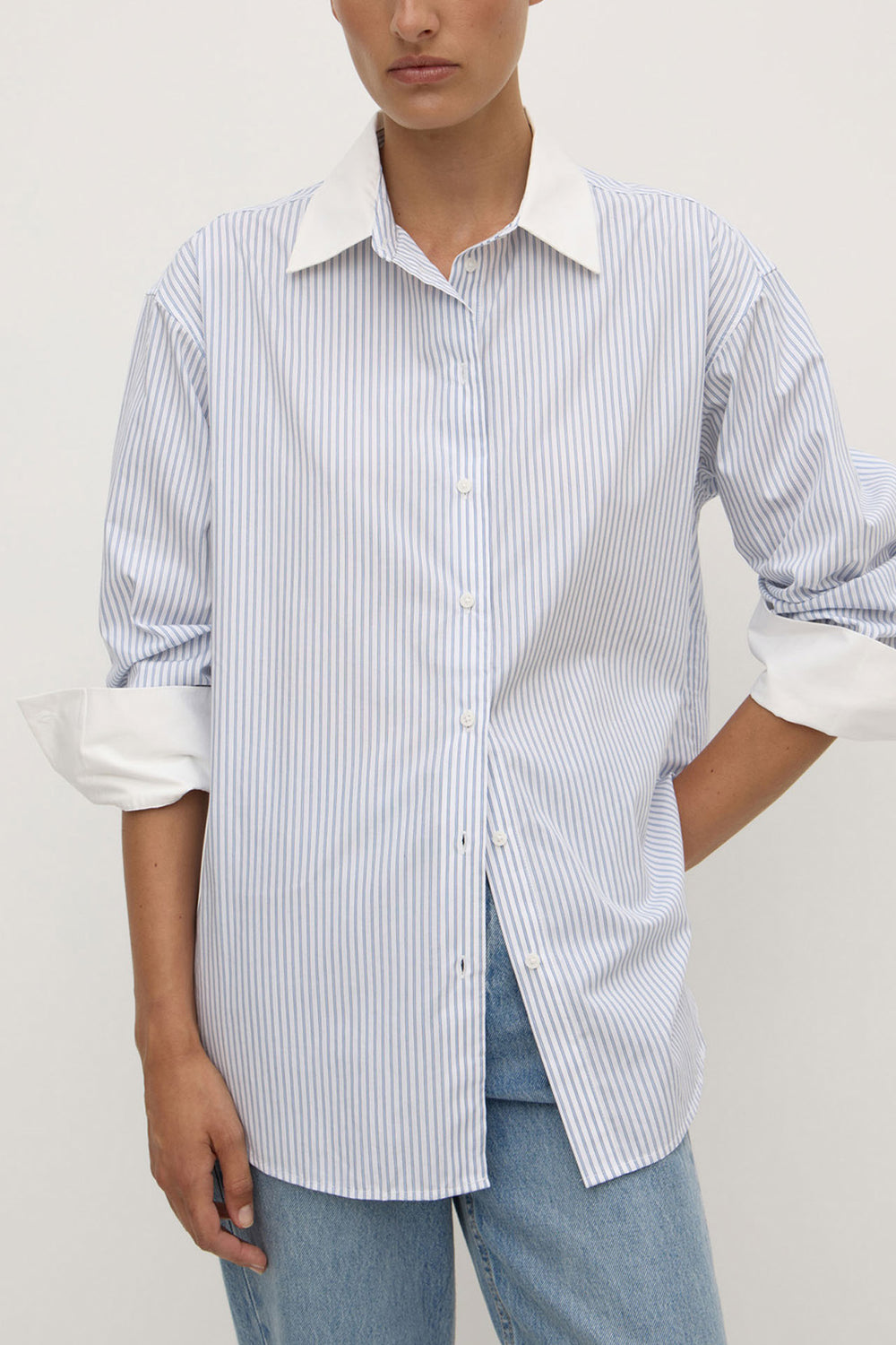 Assembly Label Alec Poplin Stripe Shirt