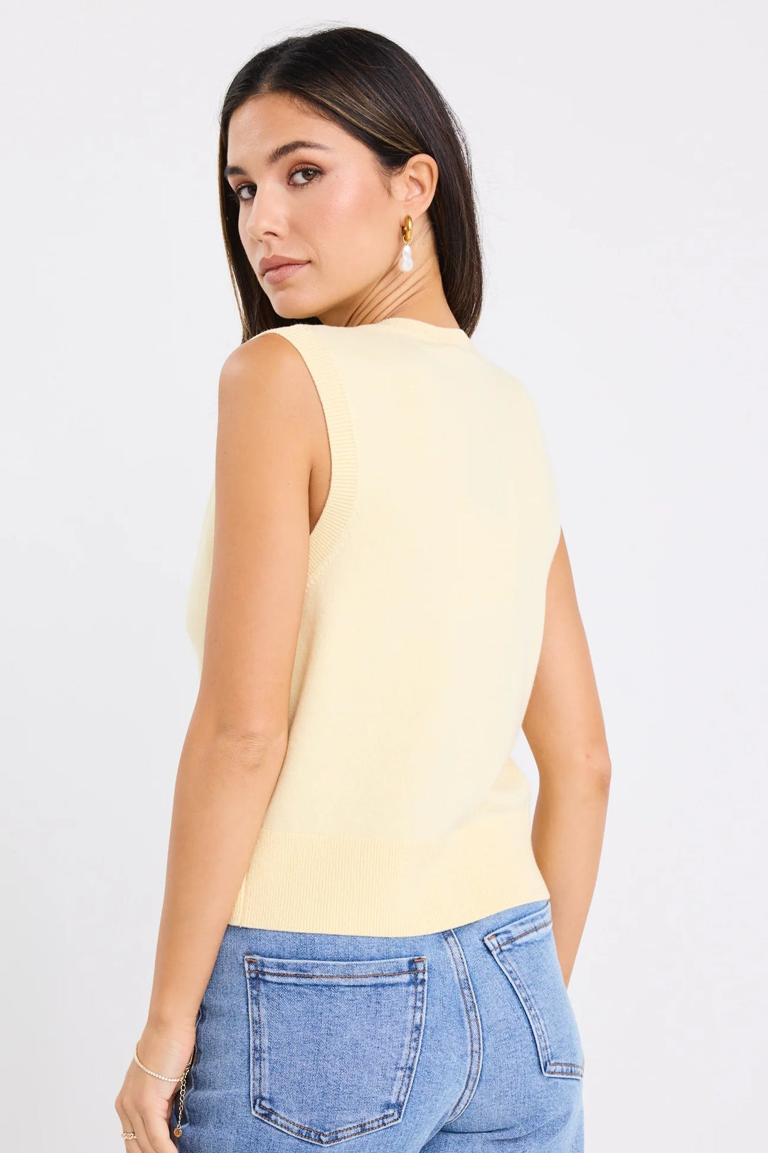Among The Brave Alleyway Soft Knit Vest Top | Butter
