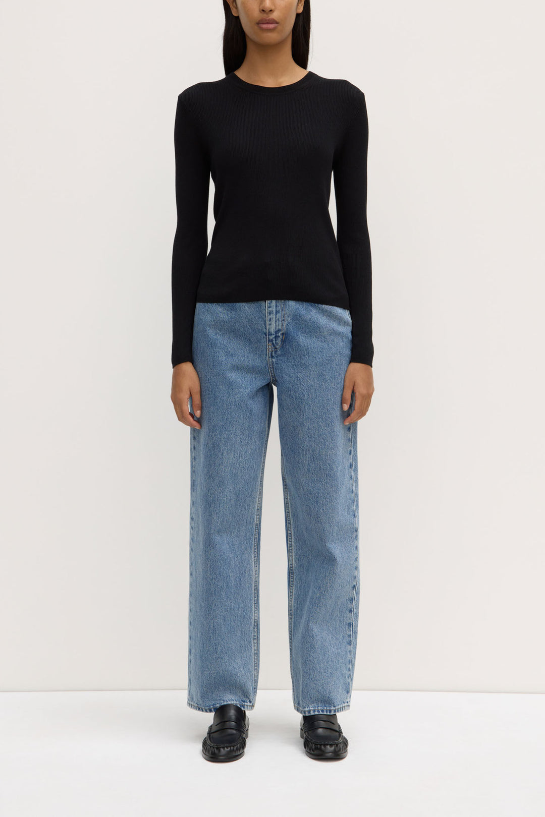 Assembly Label Amira Knit Long Sleeve | Black
