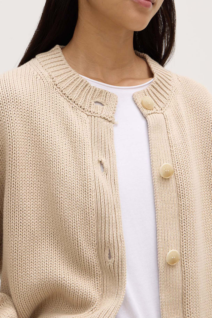Assembly Label Ava Knit Cardigan | Natural