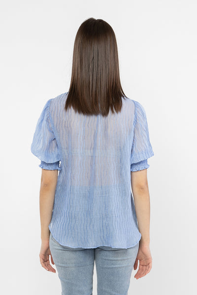 Billie The Label Brixton Top - Cornflower