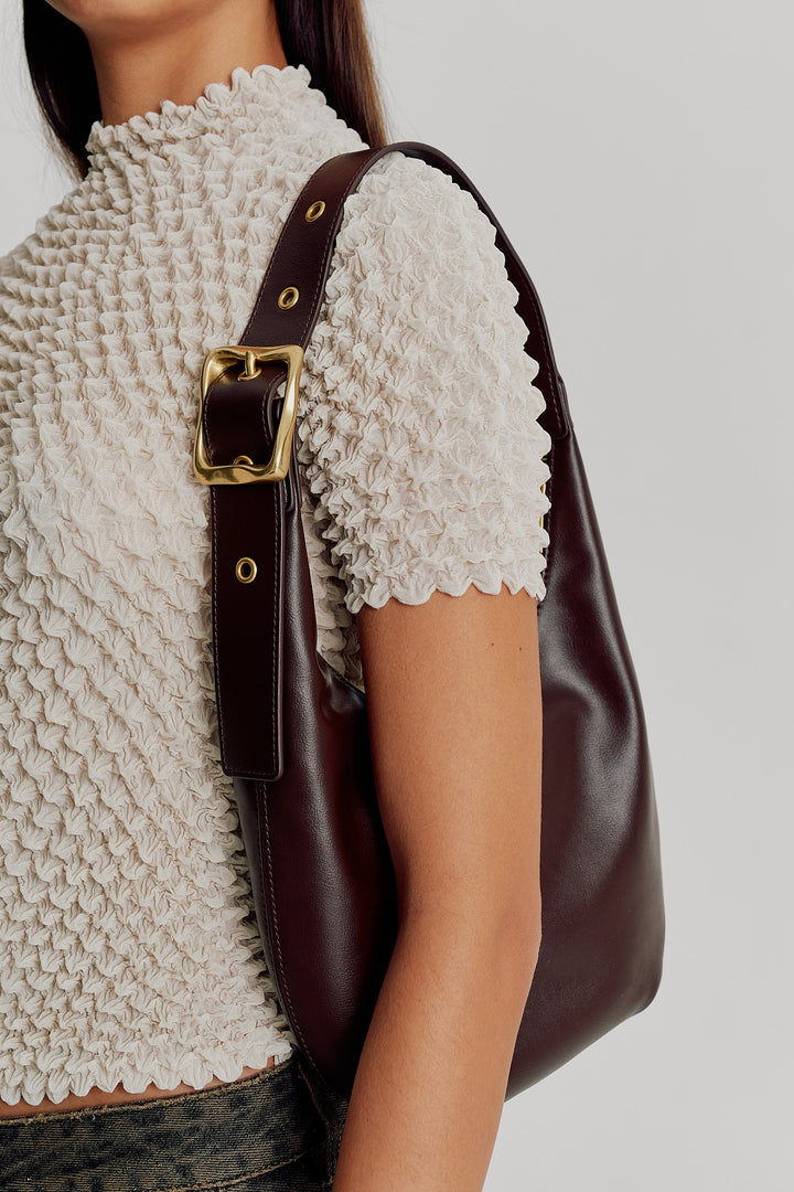 Brie Leon Everyday Croissant Bag | Chocolate