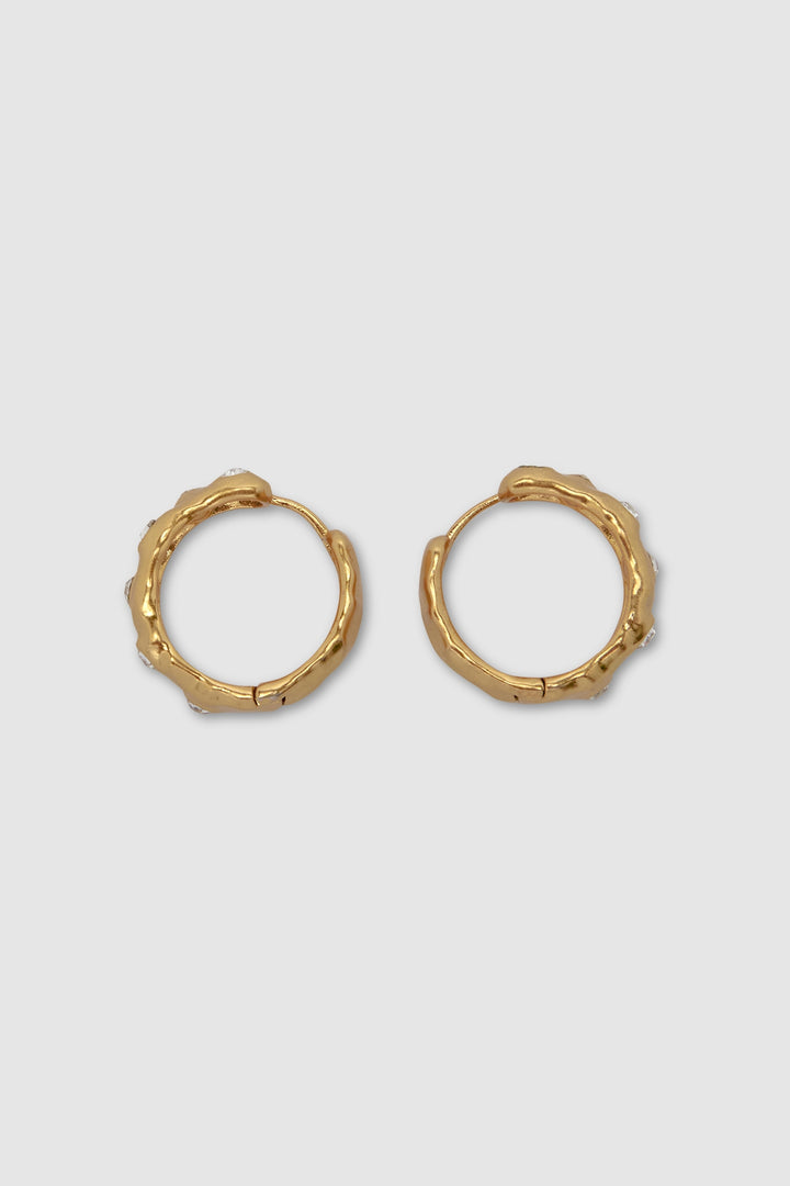Brie Leon Asta Hoops | Gold & White