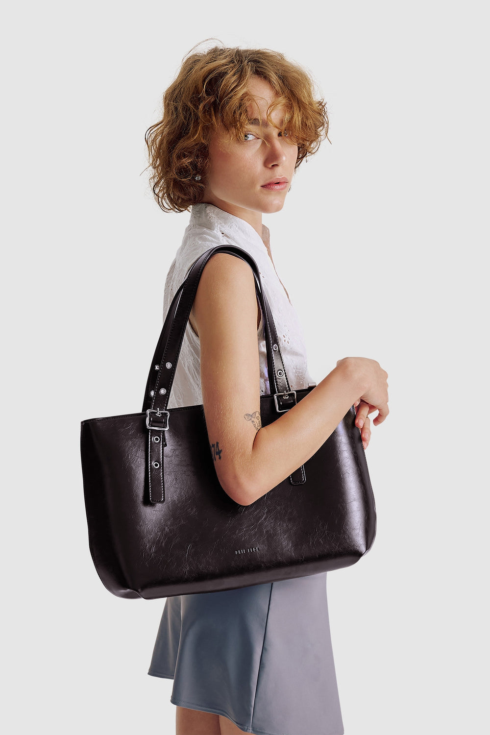 Brie Leon Everyday East-West Tote | Burnt Coffee