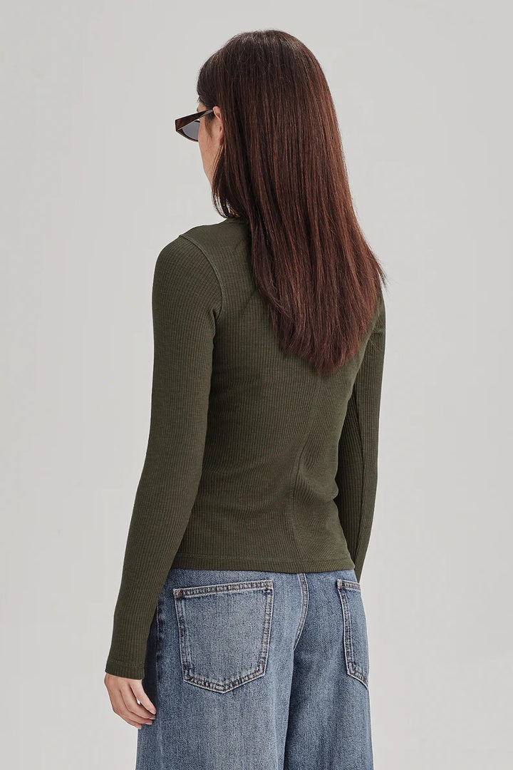 Commoners Base Rib LS | Khaki