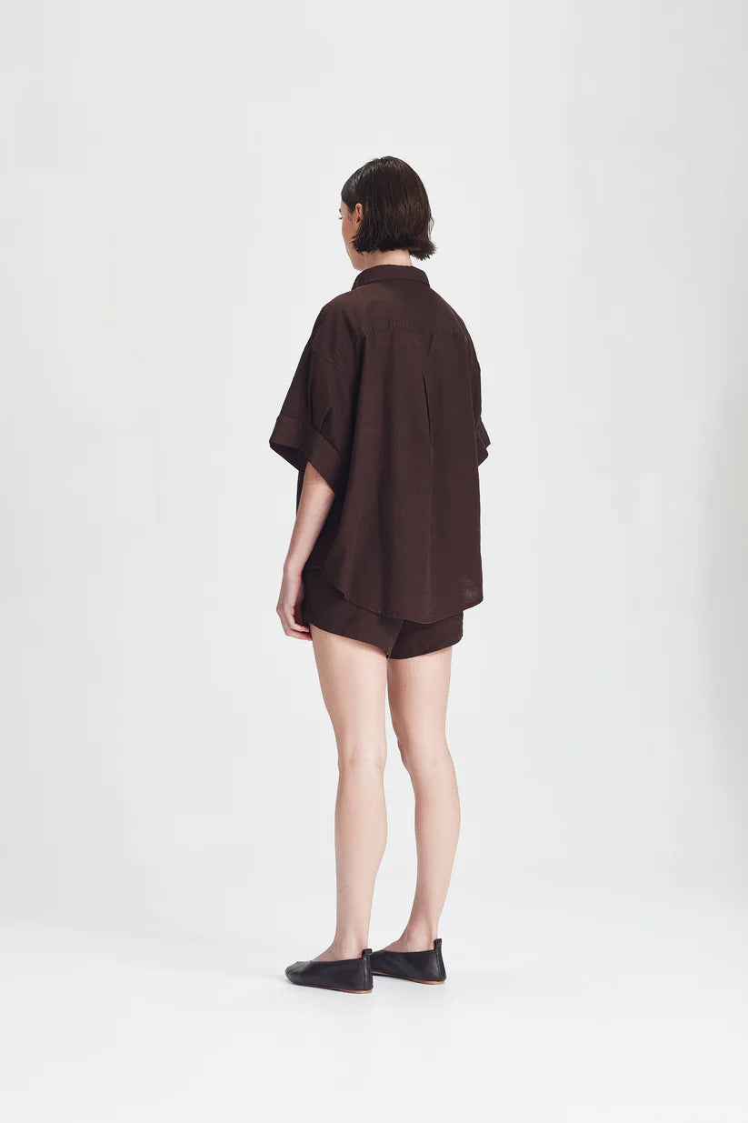 Commoners Boyfriend Shirt | Cocoa
