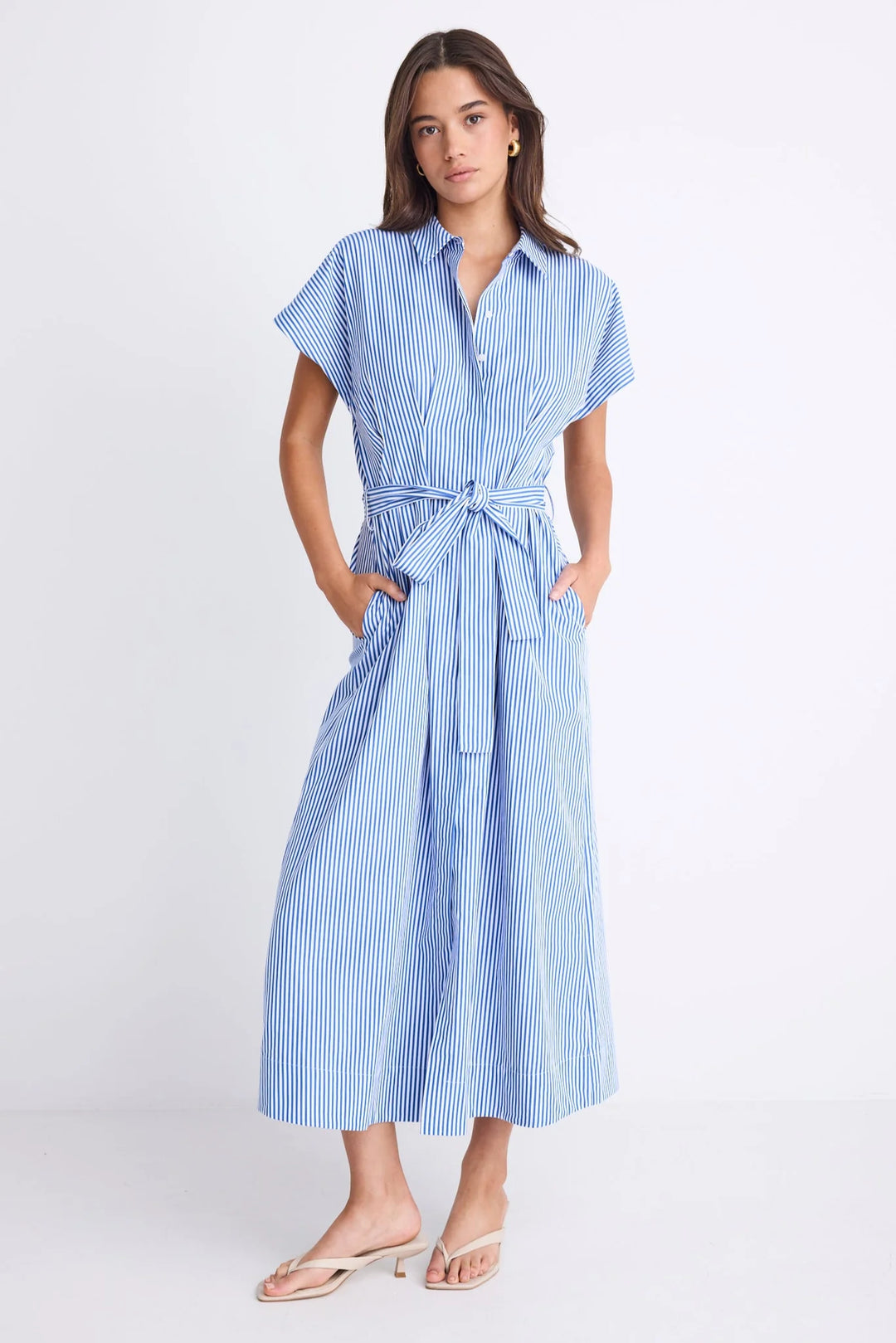 Among The Brave Camden Pleated Midi Dress