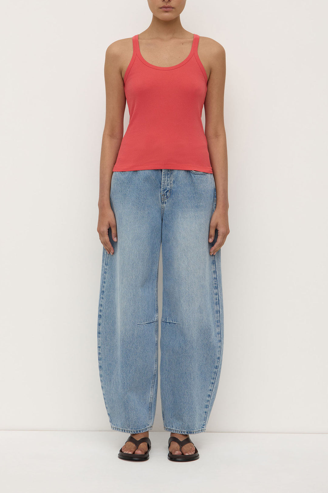 Assembly Label Charlie Rib Tank | Washed Chilli