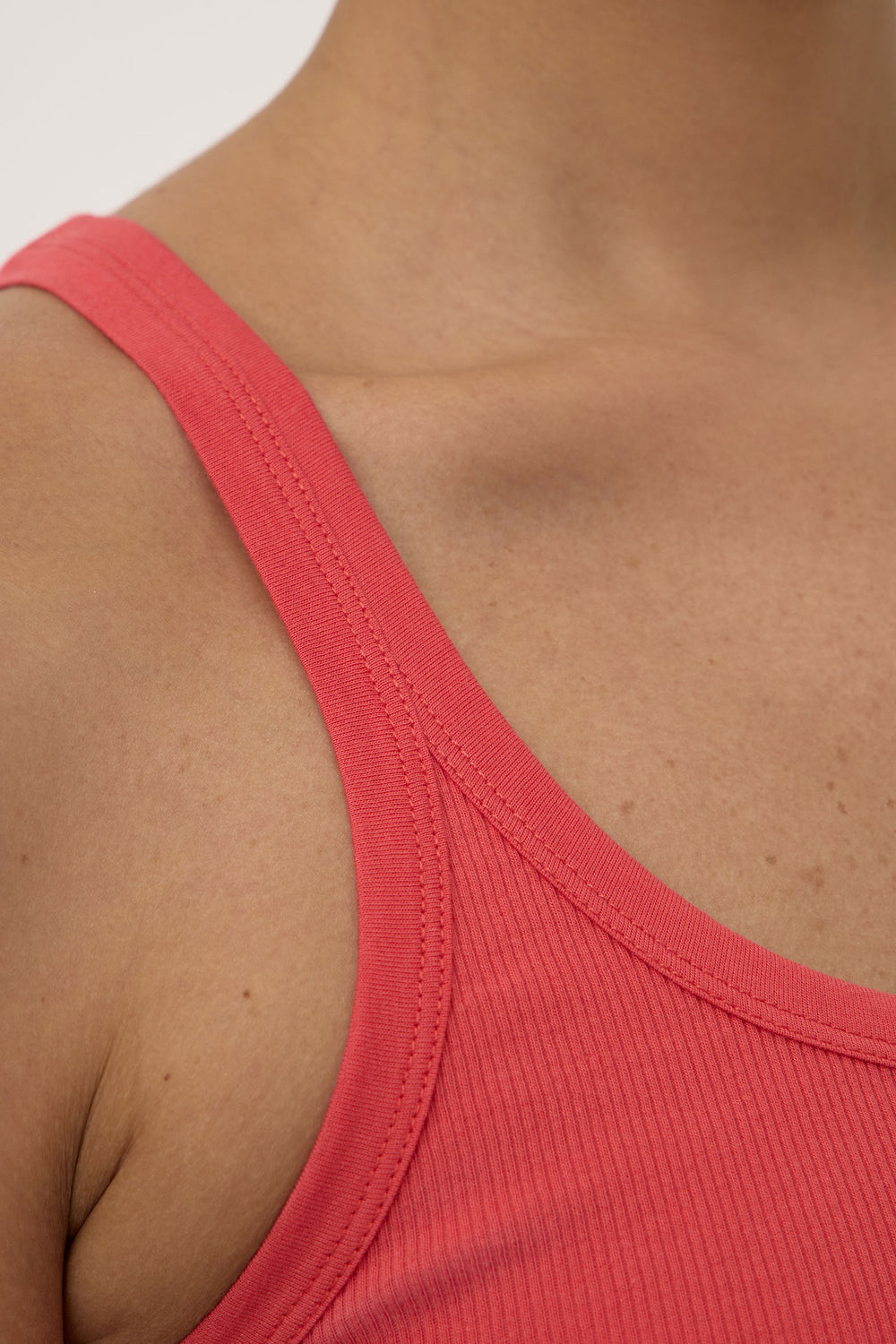 Assembly Label Charlie Rib Tank | Washed Chilli