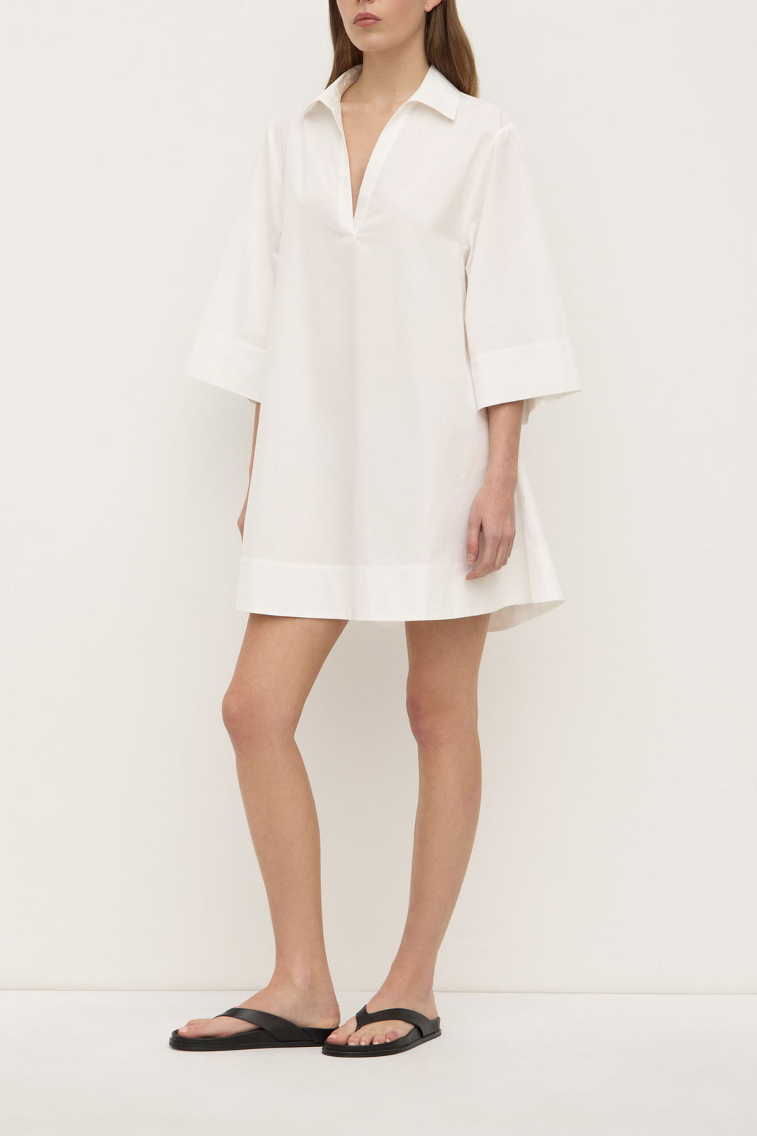 Assembly Label Claire Mini Shirt Dress | White