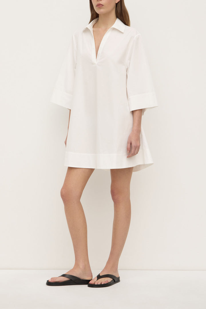 Assembly Label Claire Mini Shirt Dress | White