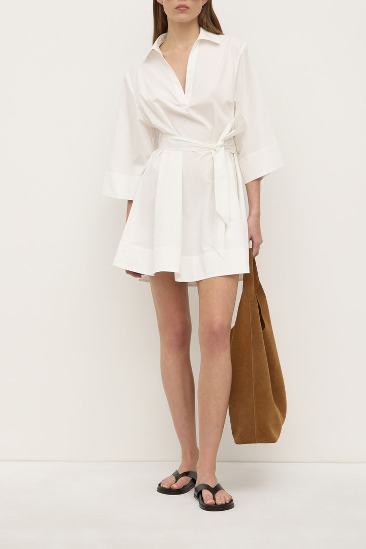 Assembly Label Claire Mini Shirt Dress | White