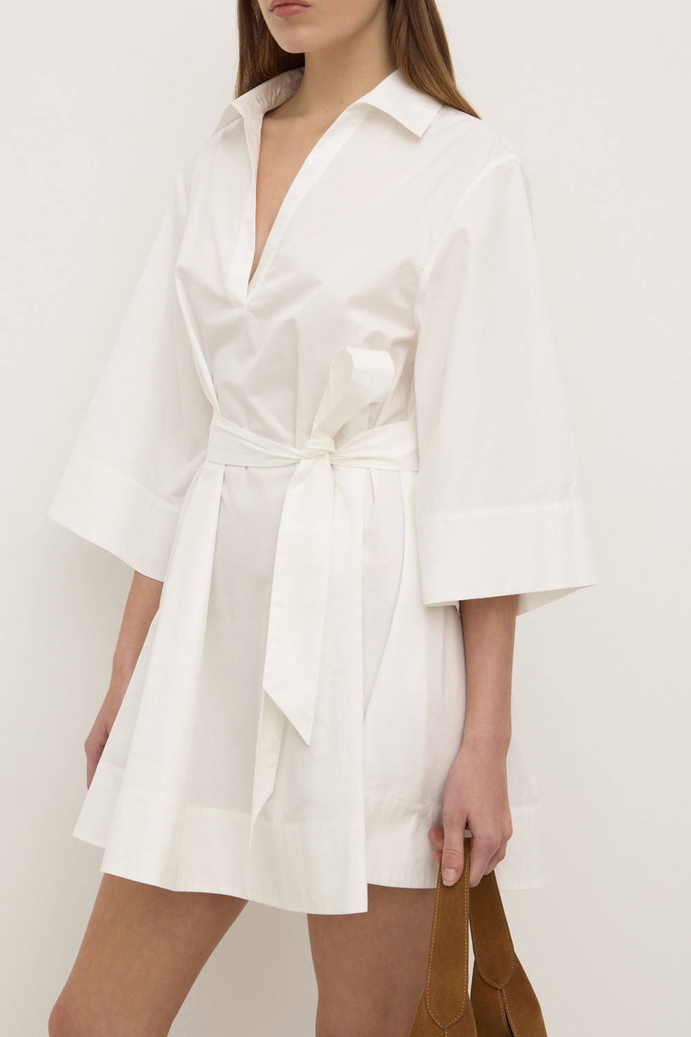Assembly Label Claire Mini Shirt Dress | White