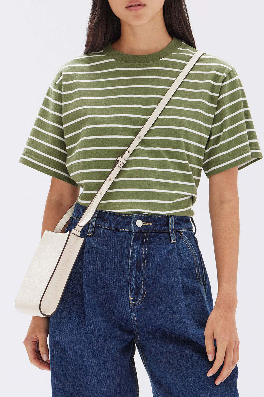 Assembly Label Clara Crossbody Leather Bag | Cream