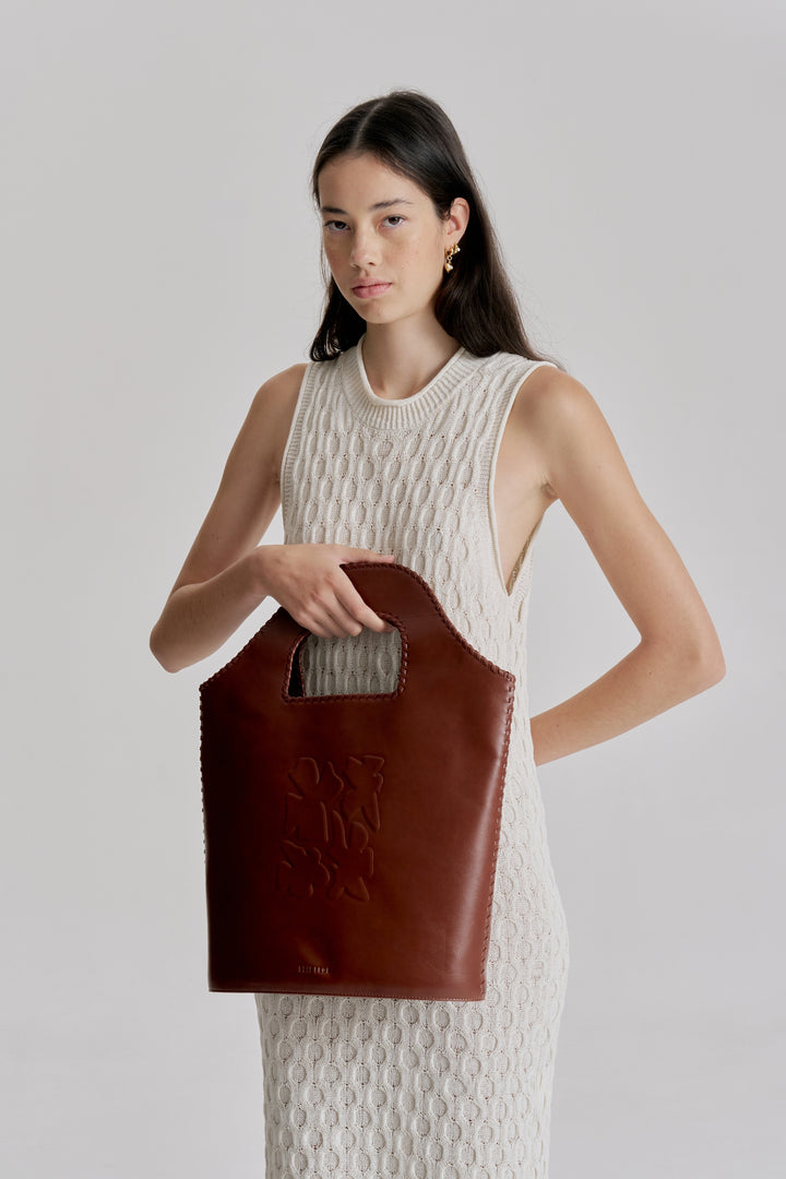 Brie Leon Daphne Bucket Bag | Saddle