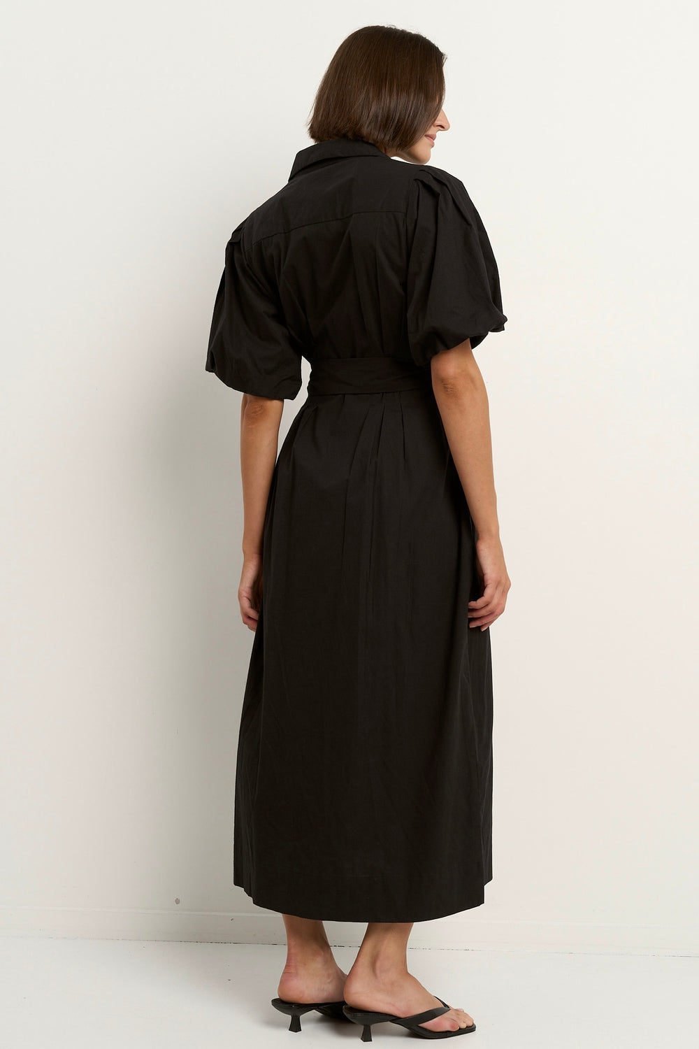 Among The Brave Dusk Collared Maxi Dress | Black