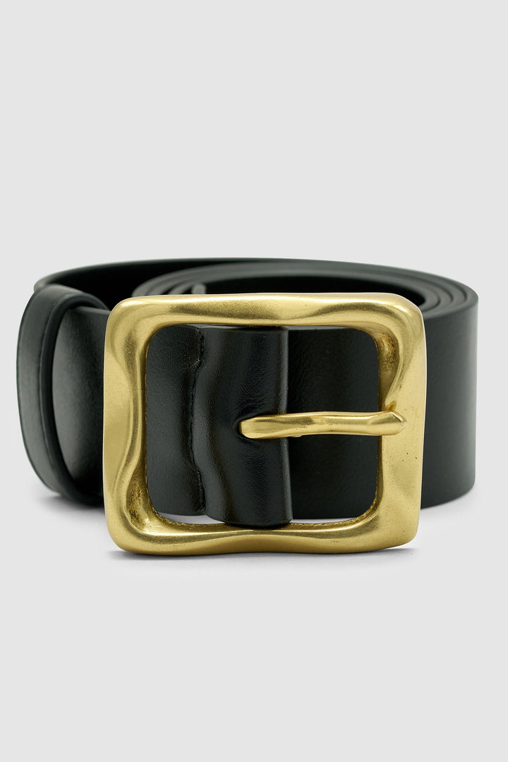 Brie Leon Everyday Buckle Belt | Black