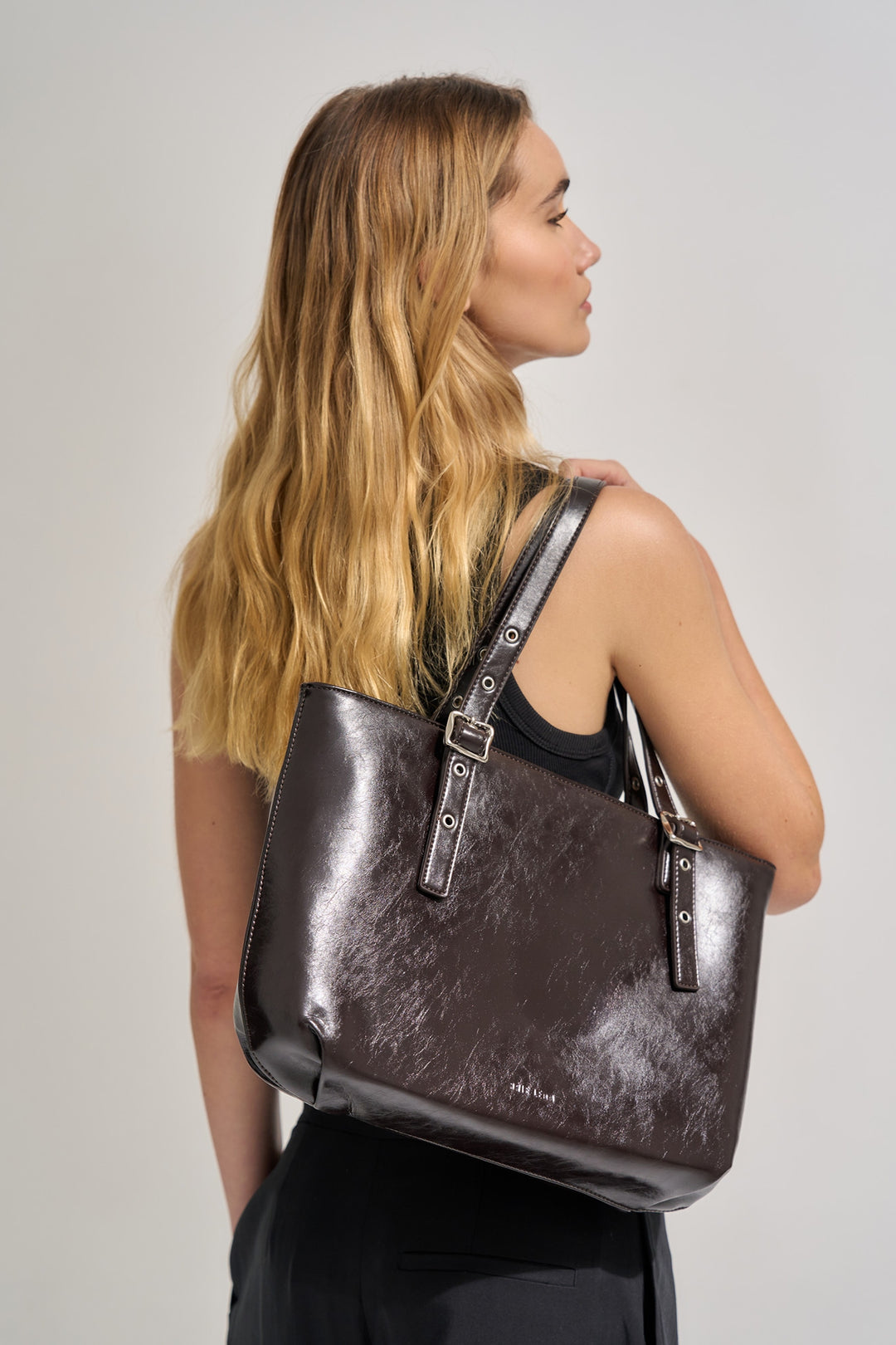 Brie Leon Everyday East-West Tote | Burnt Coffee