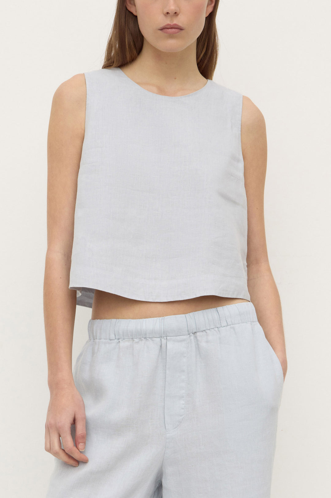 Assembly Label Estelle Linen Top | Cloud