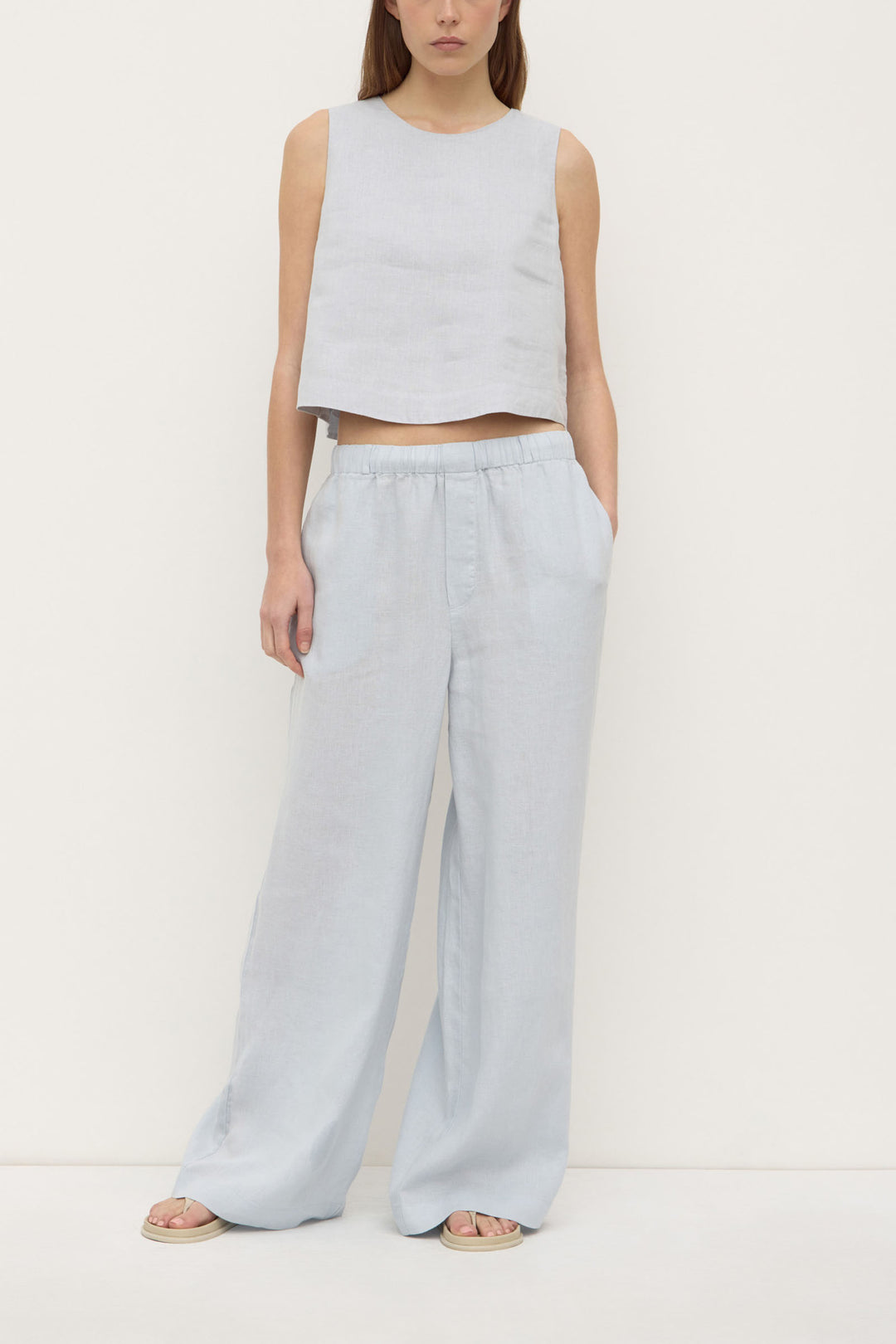 Assembly Label Everyday Linen Pant | Cloud