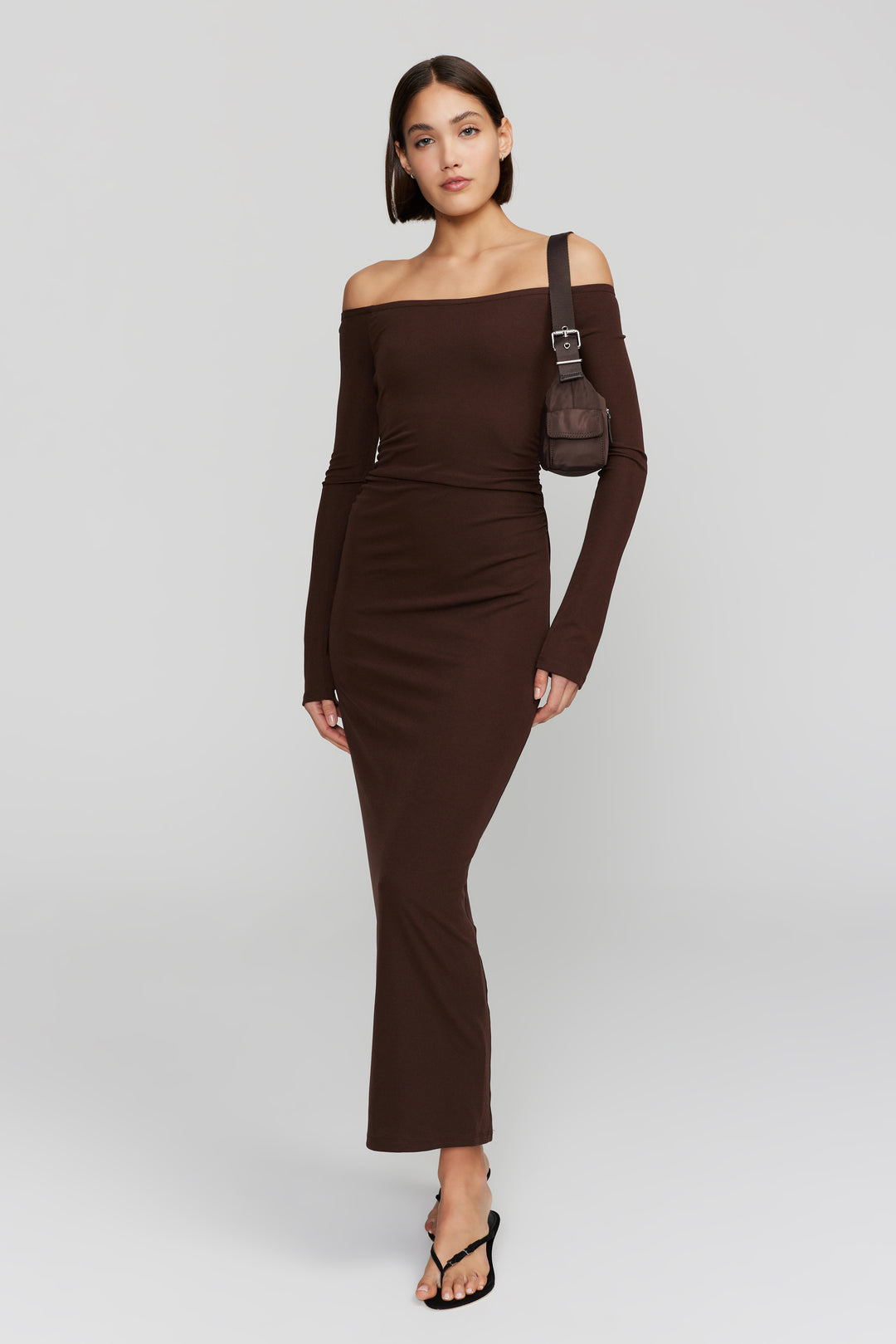 Ownley Frankie Midi Dress | Carob