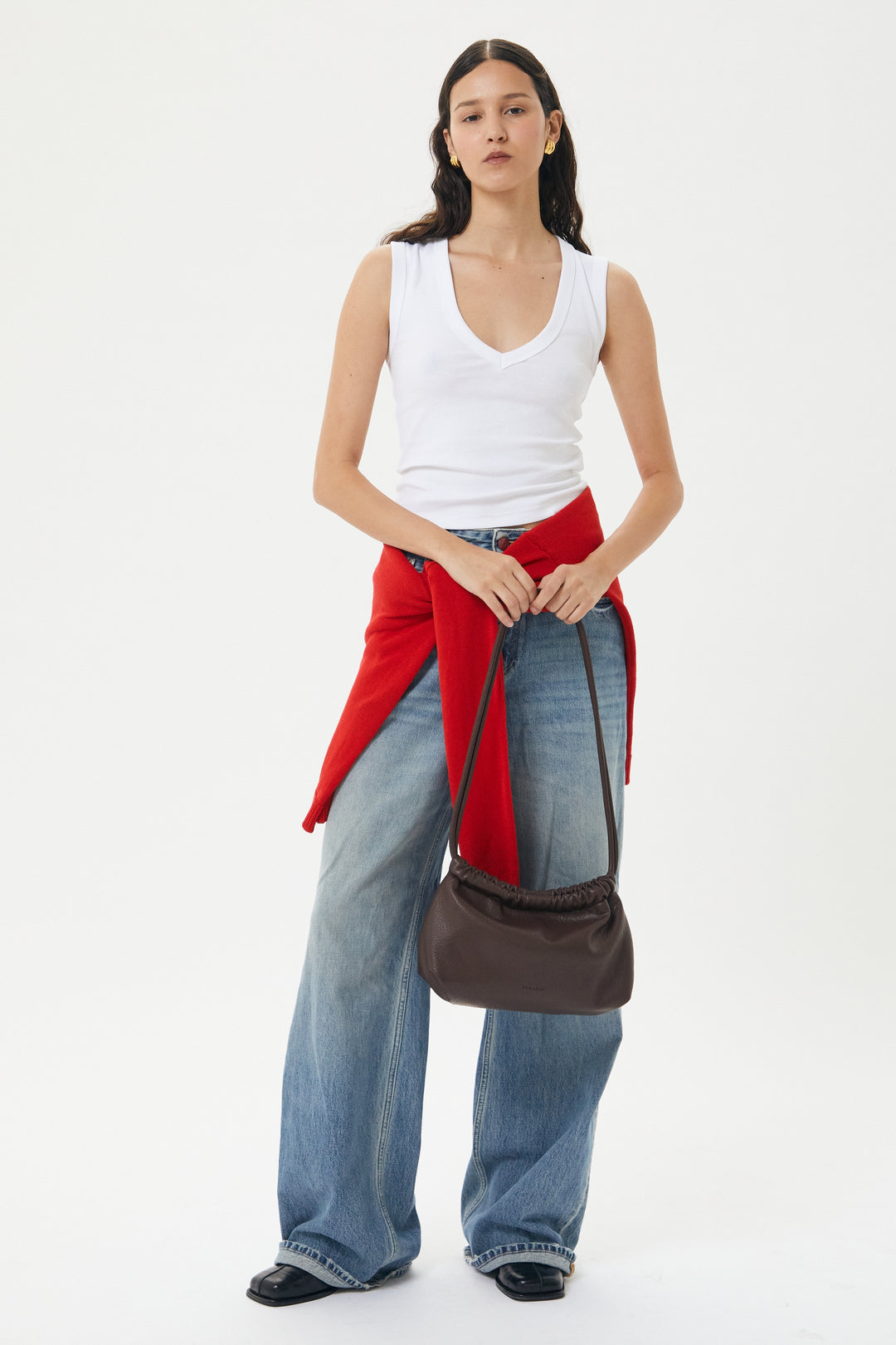 Brie Leon Alma Bag | Choc Nappa
