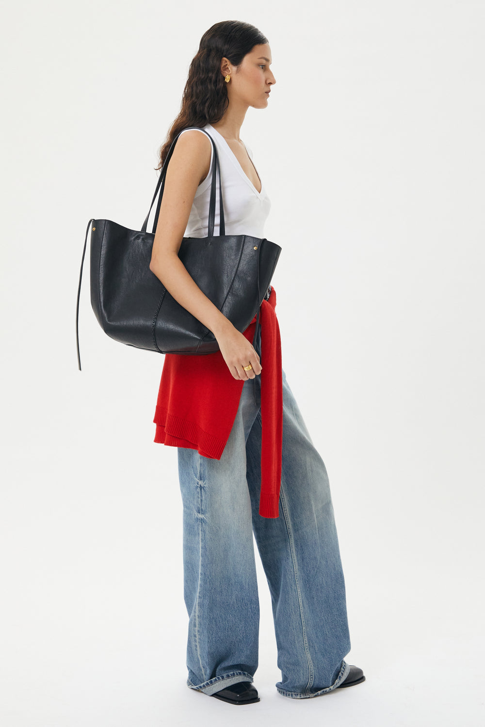 Brie Leon Reese Market Tote | Black