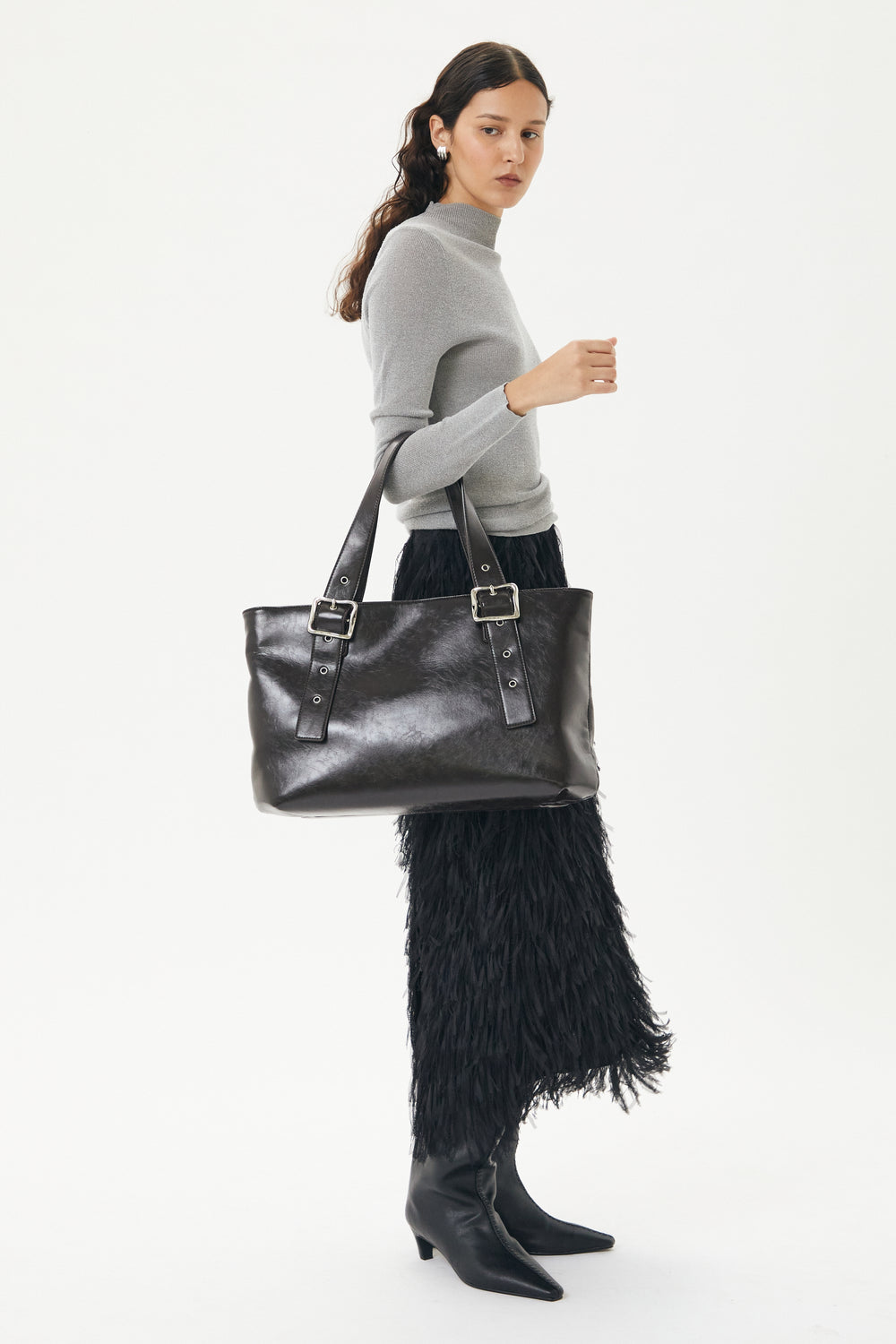 Brie Leon Everyday East-West Weekender Tote | Burnt Coffee