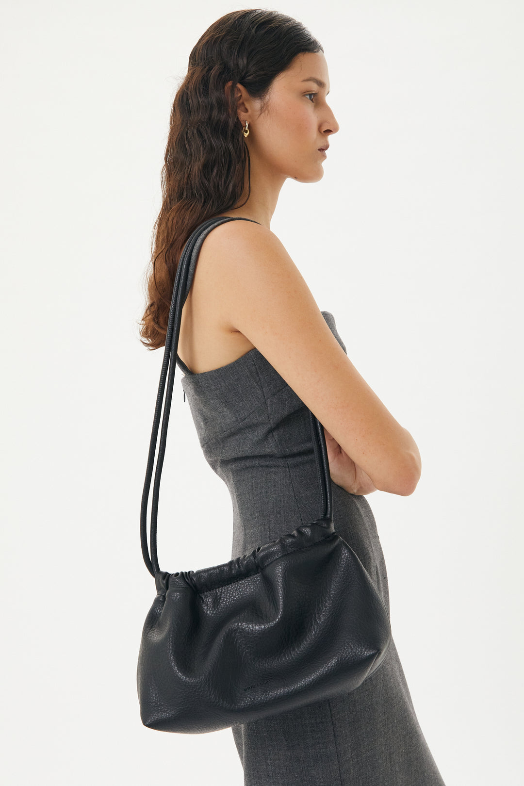 Brie Leon Alma Bag | Black Nappa