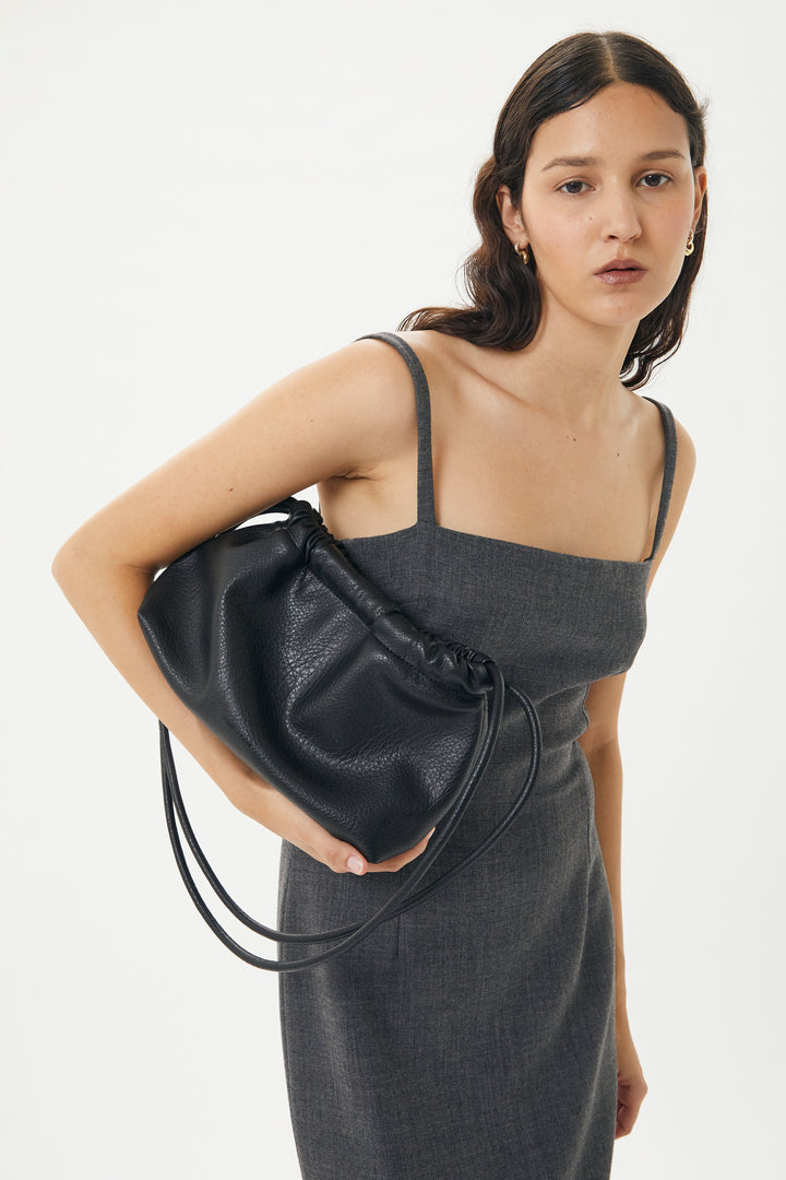 Brie Leon Alma Bag | Black Nappa