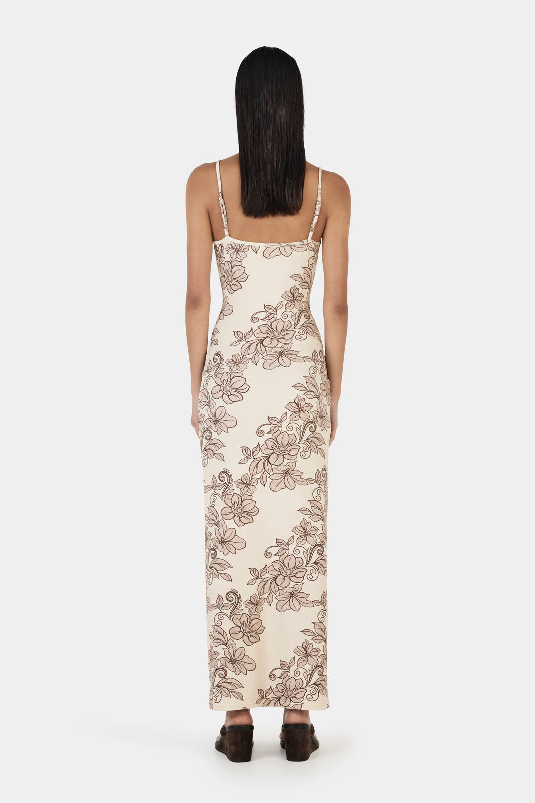 Ownley Gabrielle Maxi Dress | Rolling Waves Beige