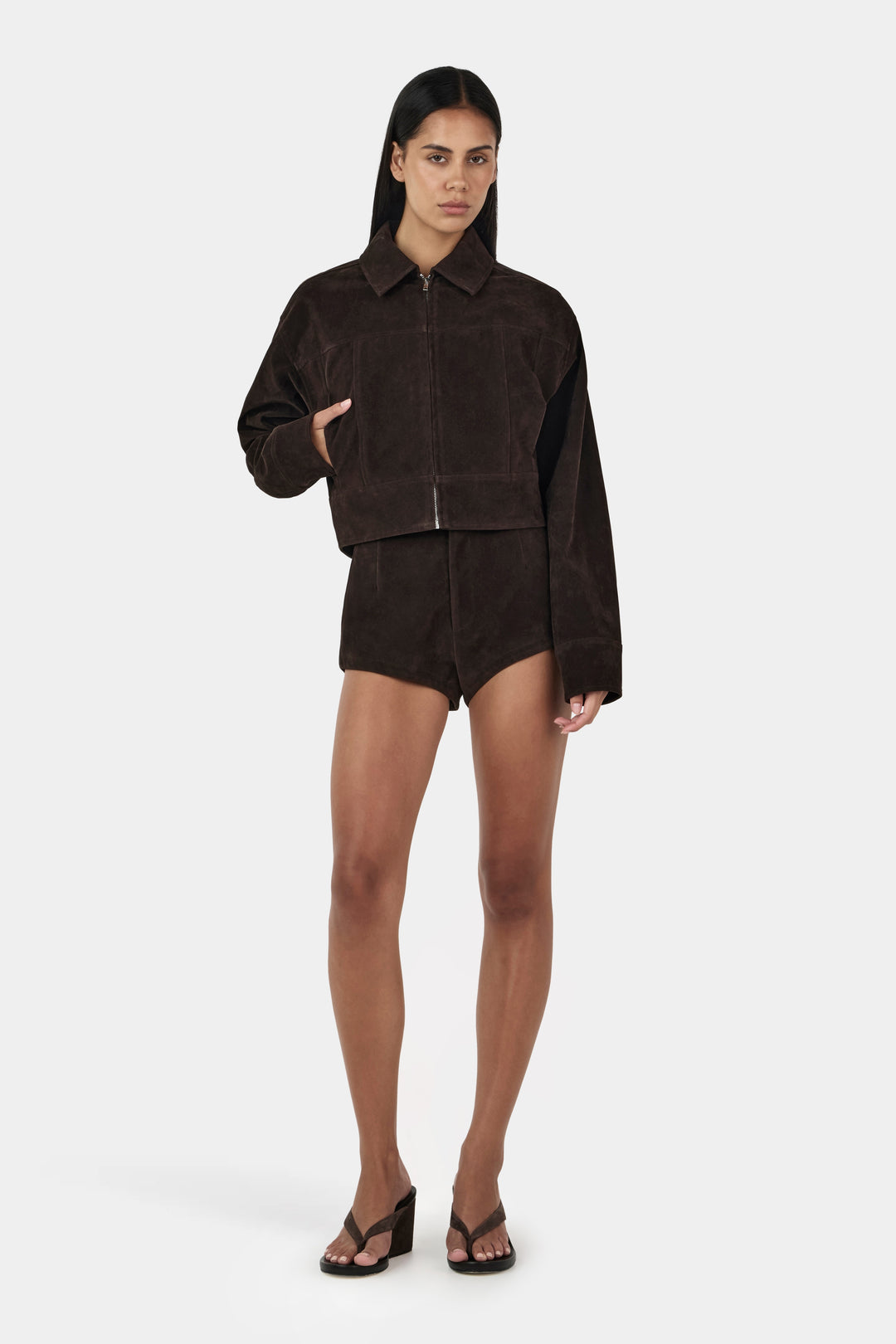 Ownley Gina Bomber Jacket | Rum Raisin